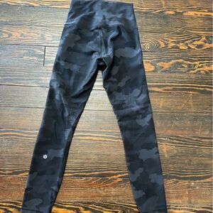 Lulu camo high waisted leggings size 4 long to ankles